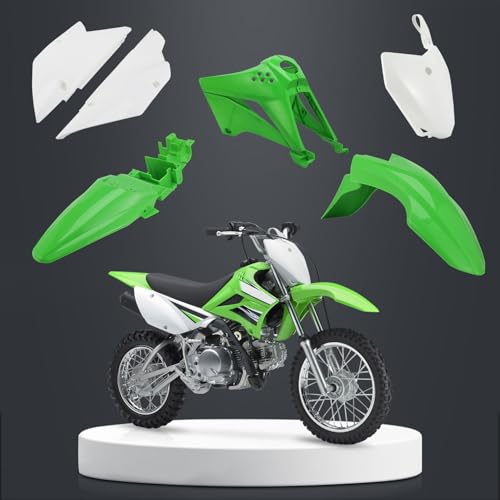 CHANGCHENG Dirt Bike Plastic Kits for KLX110 Rear Fender + Front Fender + Side Cover + Fuel Tank Cover + Number Plate Fairing Body Set for KLX 110/KLX 110L 2010-2025 - Image 1