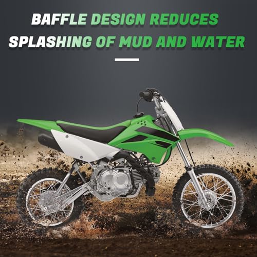 CHANGCHENG Dirt Bike Plastic Kits for KLX110 Rear Fender + Front Fender + Side Cover + Fuel Tank Cover + Number Plate Fairing Body Set for KLX 110/KLX 110L 2010-2025 - Image 3