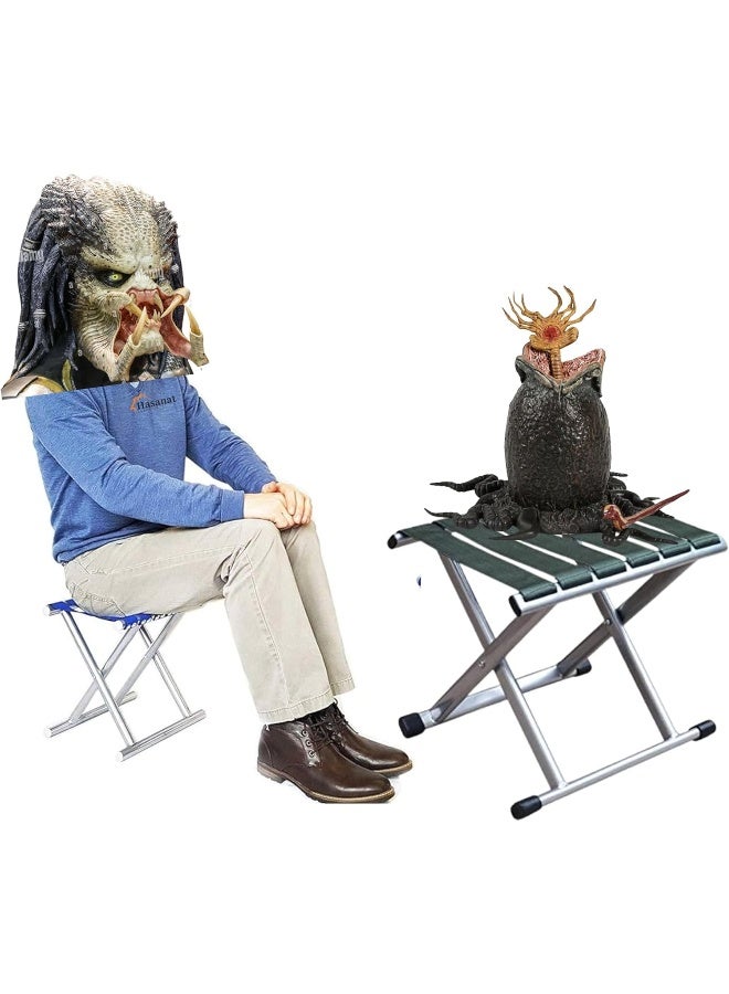 HASANAT ESSENTIALS Essentials Folding Camping Pipe Stool - Image 2