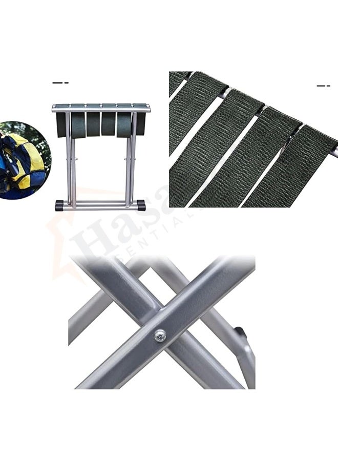 HASANAT ESSENTIALS Essentials Folding Camping Pipe Stool - Image 4