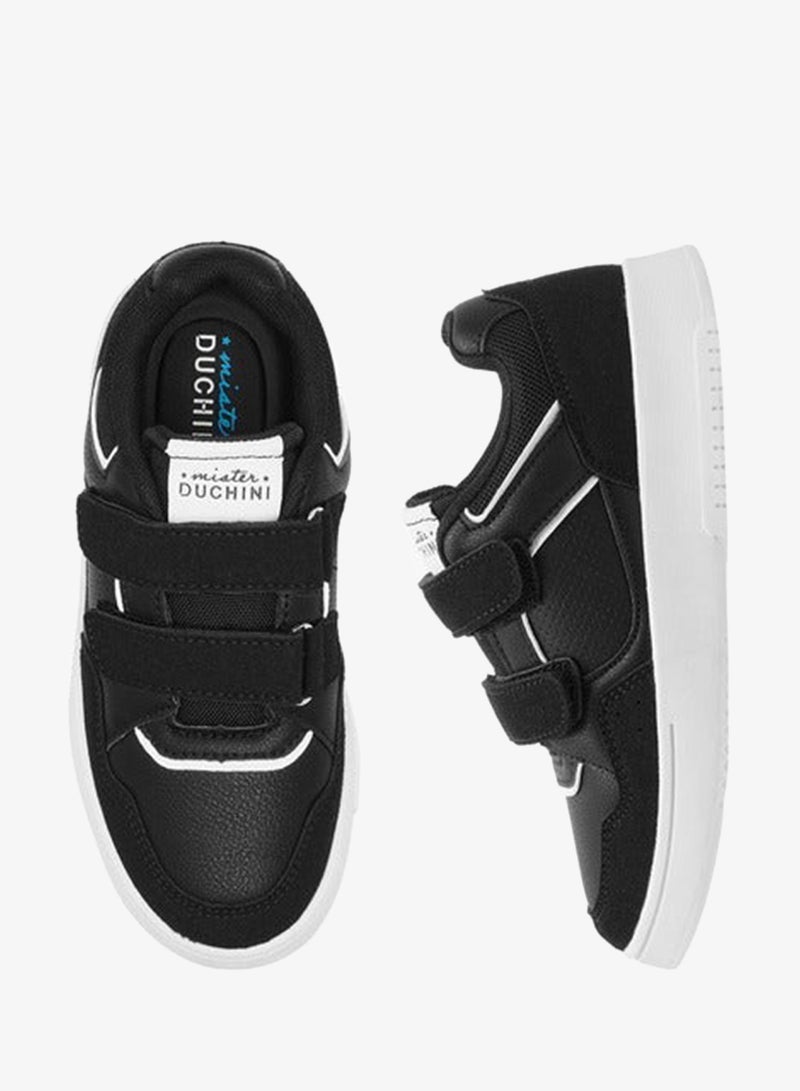 سيد دوتشيني سنيكرز أولاد بنعل خارجي بنمط لوحات وإغلاق بشريط لاصق - Image 3