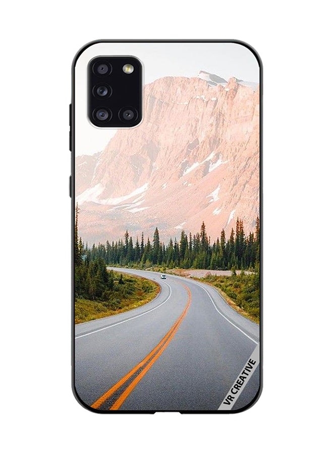 VR CREATIVE Protective Case Cover For Samsung Galaxy A31 Adventure Road Design Multicolour - Image 1