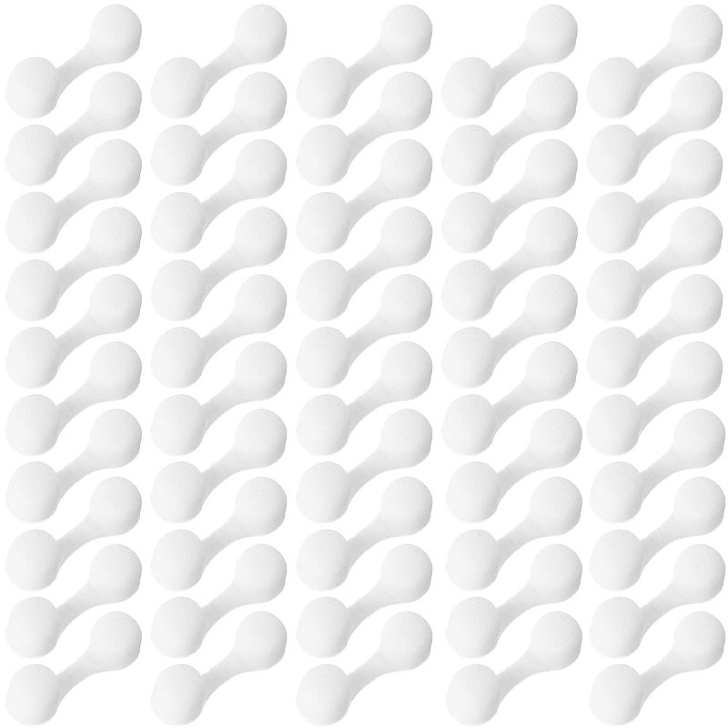 Tondiamo 100 Pieces Nose Plug Filter Disposable Nose Filter Sponge for Women Men Sunless Spray Tanning Outdoor Dust Construction Areas(White) - Image 1