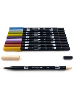 Tombow Tombow 56186 Dual Brush Pen Art Markers, Muted, 10-Pack. Blendable, Brush and Fine Tip Markers  - Image 3