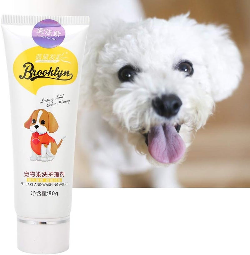 klarako Andraw CING Butiful Pet Hair Dye CRM, DIY 80G Pet Hair Dye Hair Dyeing Tool Pet Hair Coloring Tool, for No Irritation Hmless EcoFriendly Natural Color - Image 3