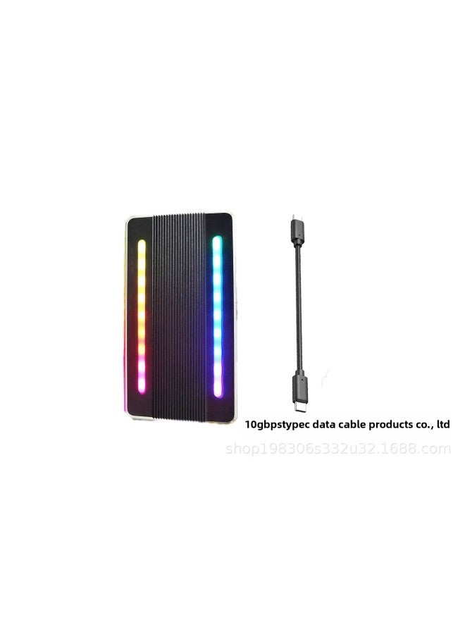 SATA Protocol Adapter Board External Type-c Interface M2 Mobile Solid State Hard Disk Box HG-H8007B-Color:【sata Protocol】10gbps Type-c Hg-h8007b/black