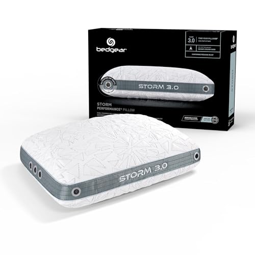Bedgear Storm Performance Pillow, 3.0 Cooling Pillow for Side Sleepers, Medium Firm Support, Ver-Tex Cooling Cover, Air-X Mesh, Washable - Image 1
