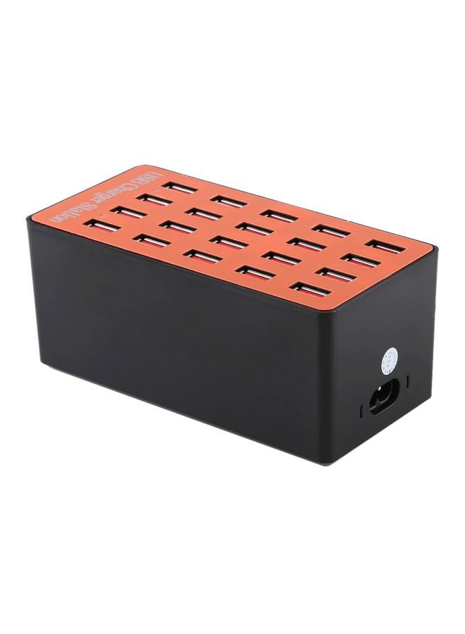 NIBEMINENT WLX-A5 20-USB Ports Charger Station Black/Orange - Image 4