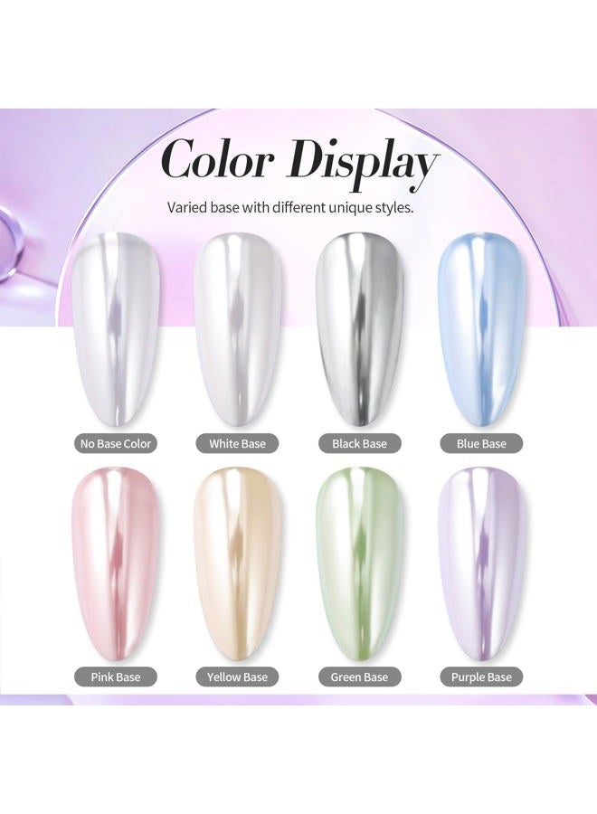 Born Pretty Holographic Nail Powder Fine Rainbow Iridescent Holographic Effect Multi Chrome Manicure Pigment Glitter Dust for Salon Home Nail Art DIY Design - Image 2