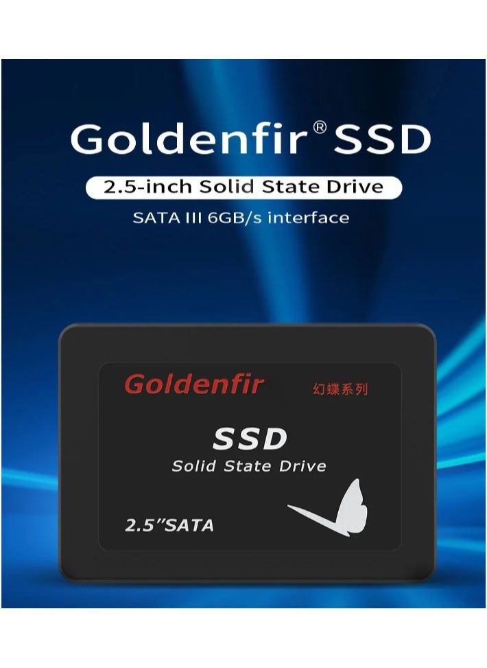 جولدنفير قرص صلب SSD سعة 128 جيجابايت SATAIII من Goldenfir مقاس 2.5 بوصة لأجهزة الكمبيوتر المحمولة  - Image 2