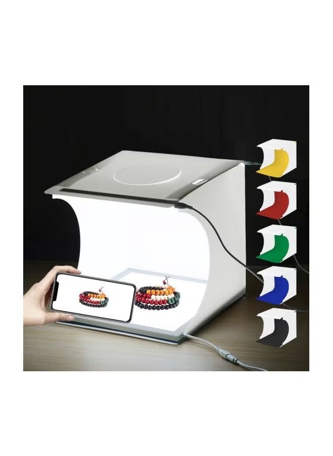 Portable Shooting Tent with Shadowless Bottom and Light Lamp Panel Pad Set – White Professional Photography Light Box for Product Photography – Foldable, Easy Setup with Adjustable LED Lighting for Shadow-Free, High-Quality Images Perfect for E-Commerce and Studio Use  - Image 3
