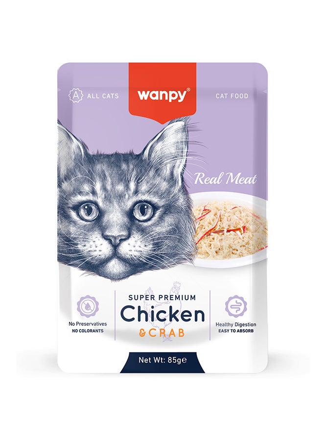 WANPY Chicken & Crab For Cat 85g - Image 1