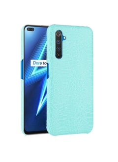 HuHa Case Cover For Realme X50 Pro/Realme X50 Pro 5G Shockproof Crocodile Texture PC + PU Case Light green 