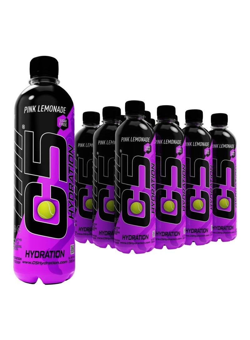 C5 Hydration Drink 500ML Pink Lemonade Pack of 12 - Image 1