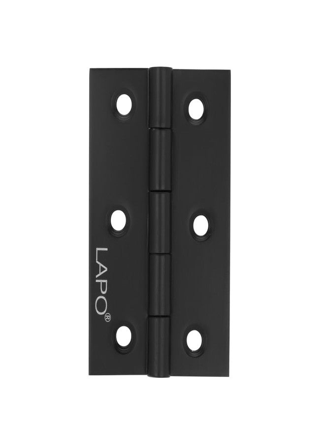 LAPO Premium Stainless Steel Hinges, 3 Inch x 14 Gauge/1.5mm Thick Construction Butt Hinges, Smooth Performance, Designed for Windows & Cabinets, 5 Years Warranty, Black Finish, Pack of 4 - Image 4
