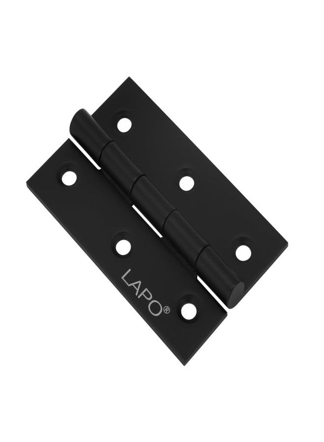 LAPO Premium Stainless Steel Hinges, 3 Inch x 14 Gauge/1.5mm Thick Construction Butt Hinges, Smooth Performance, Designed for Windows & Cabinets, 5 Years Warranty, Black Finish, Pack of 4 - Image 5