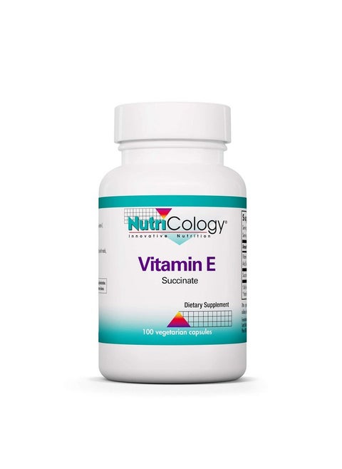Nutricology Vitamin E Succinate Supplement - for Men & Women, 400 IU D-Alpha-Tocopheryl, Antioxidant, Vegetarian Capsules - 100 Count