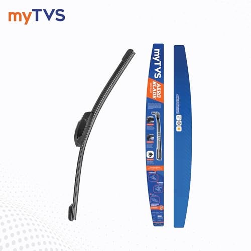 myTVS Frameless wiper blades | Wipers for All car | Wiper set for Front Wind Shield | Size 26" x 26" Inches - Image 4