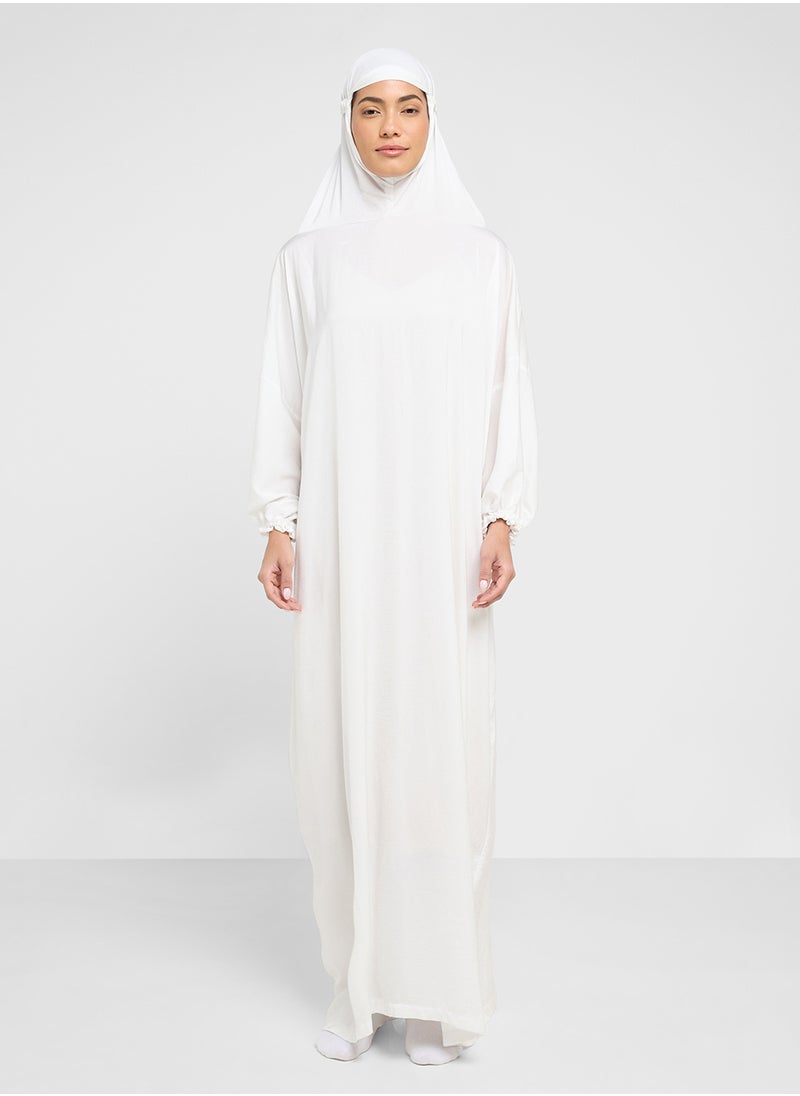 hayas closet Straight Sleeve Hooded Prayer Clothe  - Image 1