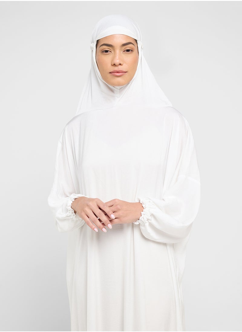 hayas closet Straight Sleeve Hooded Prayer Clothe  - Image 3