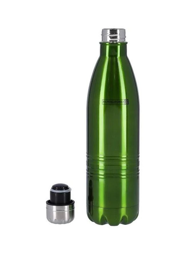 Royalford Stainless Steel Vacuum Bottle Green/Silver 750ml - Image 2