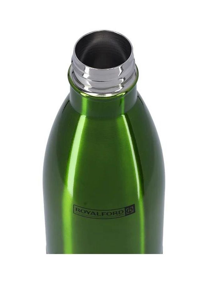 Royalford Stainless Steel Vacuum Bottle Green/Silver 750ml - Image 4