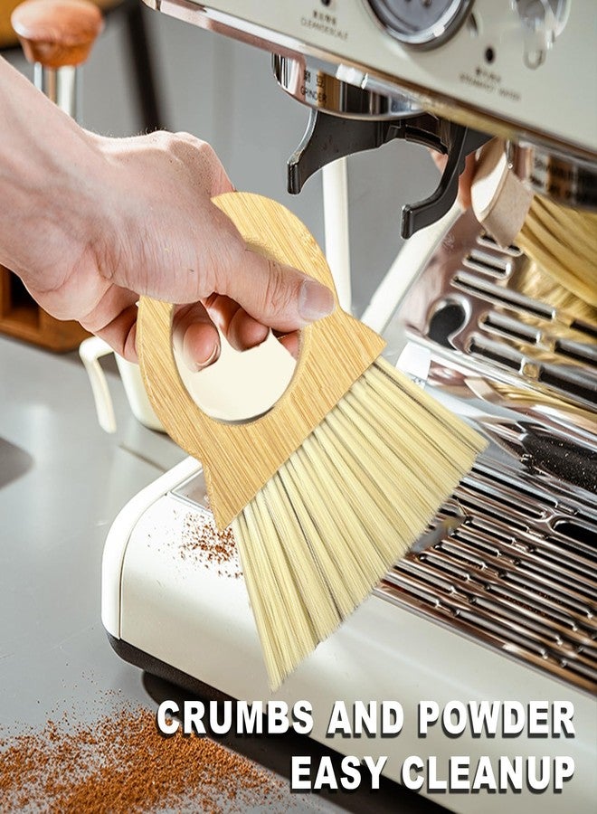 Xifando Mini Broom and Dustpan Set - Compact Bamboo Handle Cleaning Kit with Mini Dustpan Brush for Countertops, Tables, Desks - Small Dust Pan and Broom Combo for Tiny Spaces (White) - Image 5