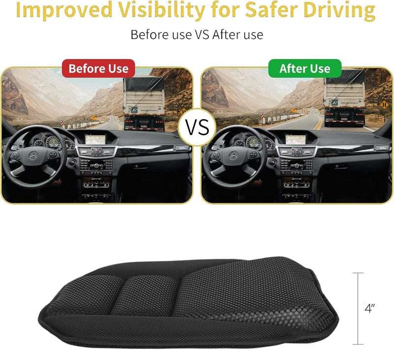 OLYDON Wedge Car Seat Cushion - Memory Foam for Driving Comfort and Pain Relief - Image 4