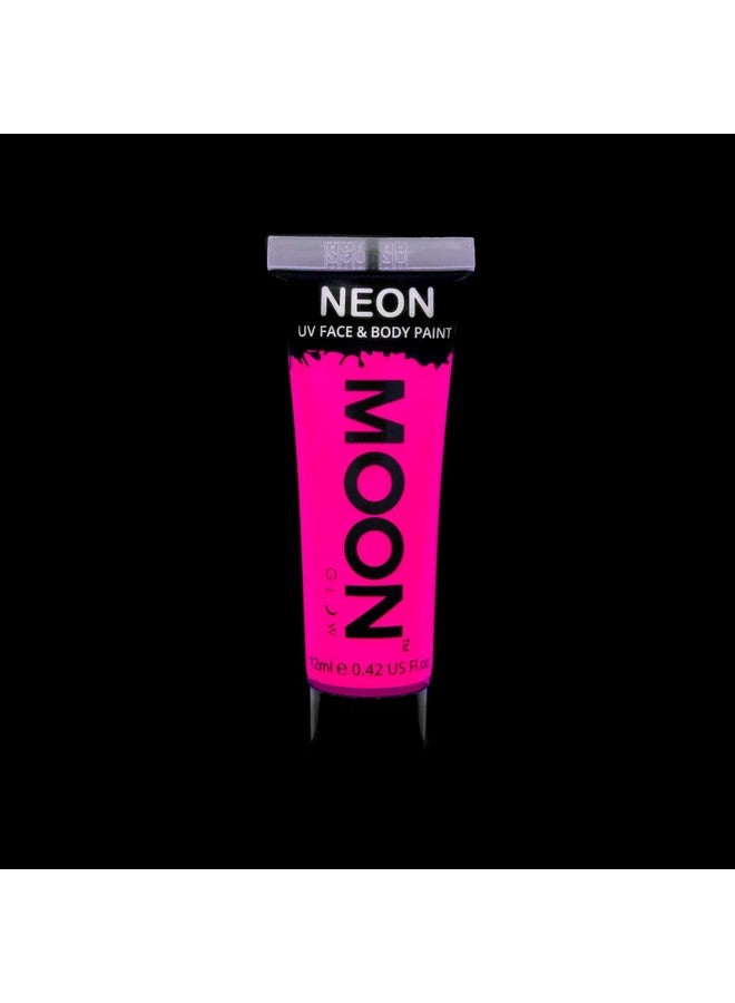 Moon Glow 0.42Oz Neon Blacklight Face & Body Paint Intense Pink - Image 4