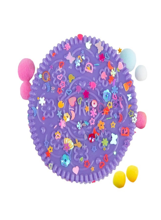The Orb Factory ORB Curiosities Tabalicious Jumbo Purple TABA Squishy Cookie - Super Soft, Jumbo Sized Sandwich Cookie - Squish, Squeeze, Pinch for Stress Relief - Play Food Squishy Fidget Toys for Kids and Adults - Image 4