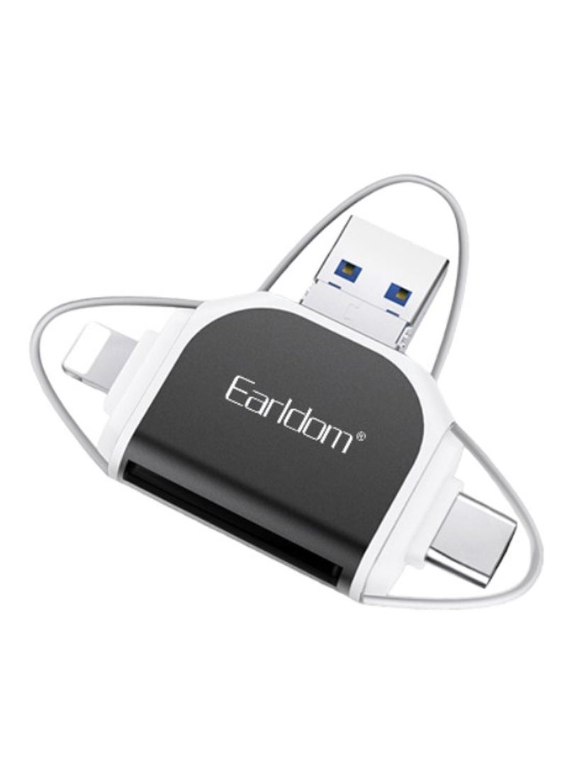 Earldom 6 in 1 High Speed OTG Portable Card Reader ET-OT71, plug and play to expand more storage space  - Image 1