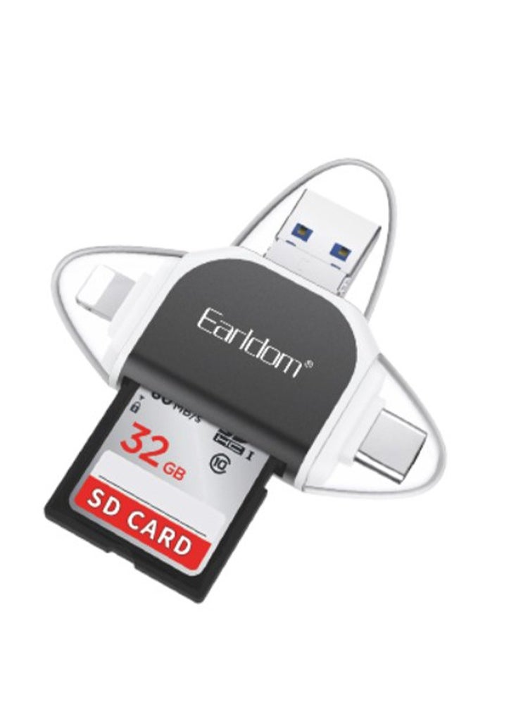 Earldom 6 in 1 High Speed OTG Portable Card Reader ET-OT71, plug and play to expand more storage space  - Image 2