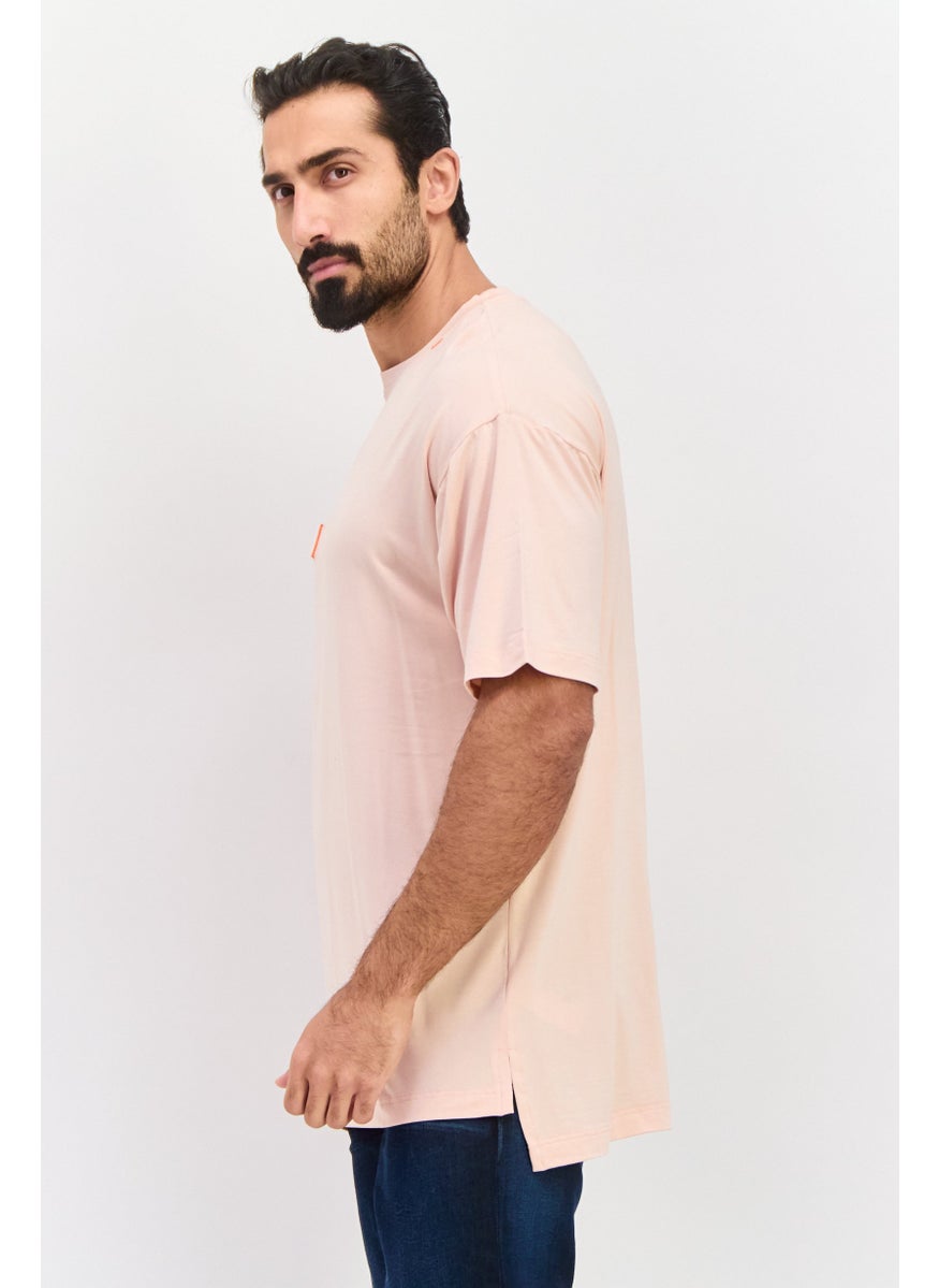 TRIBE OF 6 - Men Sportswear Fit Short Sleeve Outdoor T-Shirt, Pink - Image 1
