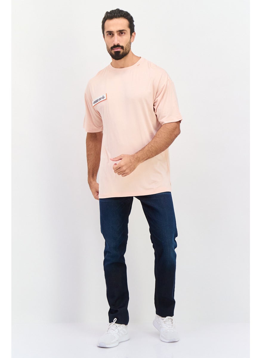 TRIBE OF 6 - Men Sportswear Fit Short Sleeve Outdoor T-Shirt, Pink - Image 1