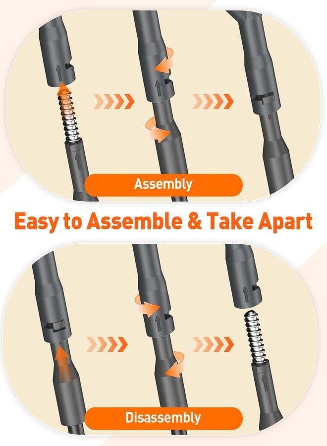 باوفلي مجموعة أدوات تنظيف أحواض السمك من باوفلاي، 7 في 1، تتضمن مكشطة طحالب، وسادة تنظيف إسفنجية، فرشاة، مجرفة حصى، وشبكة صيد بمقبض طويل قابل للتعديل، مجموعة تنظيف أحواض السمك - Image 3