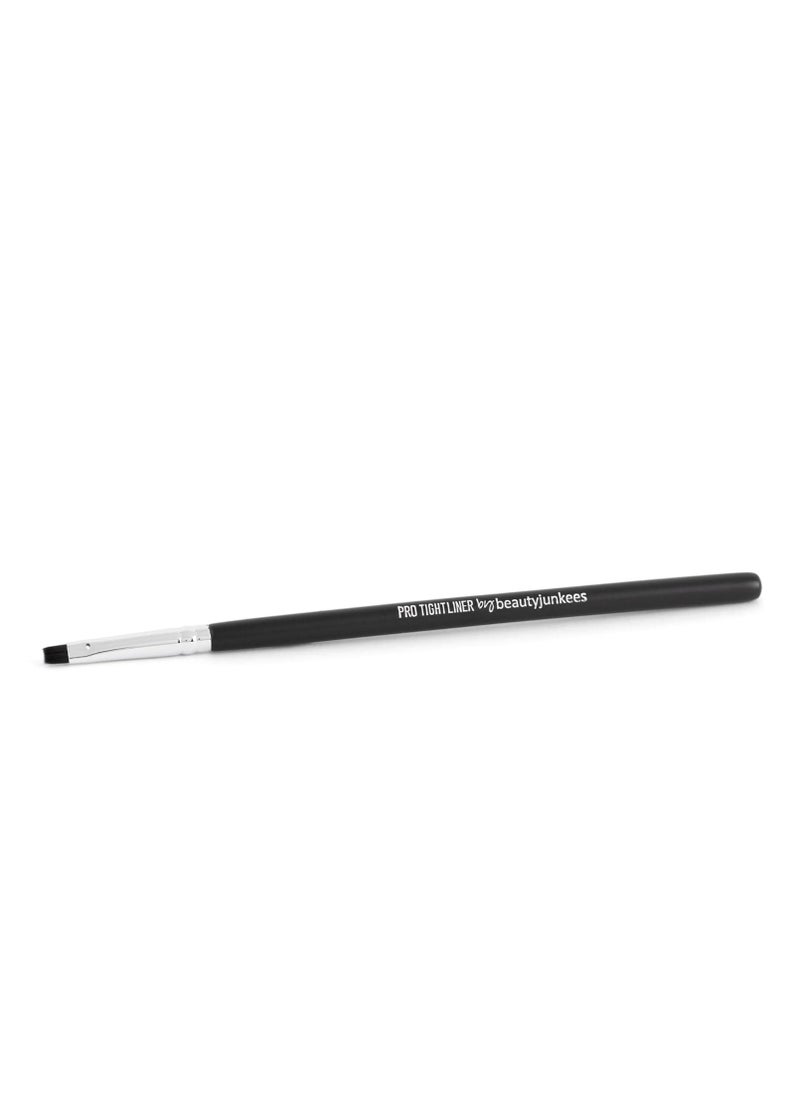 Beauty Junkees - Flat Eyeliner Brush Definer Brush – Pro Tight Eye Liner Brush Thin, Gel Eyeliner Brush, Small Fine Makeup Brush for Eyeliner, Tool Applicator for Gel Liquid Powder Cake Cream - Image 1