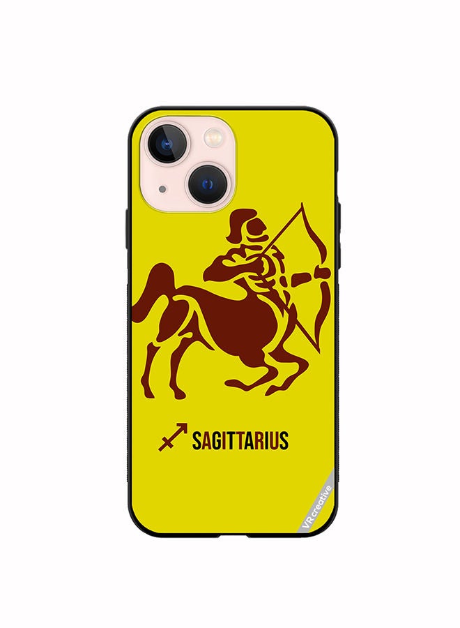 VR CREATIVE Protective Case Cover For Apple iPhone 14 Sagittarius Silhouette Zodiac Signs Design Multicolour - Image 1