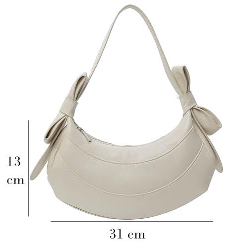 SIBY Armpit Underarm Shoulder Bags for Women's (White) - Image 2