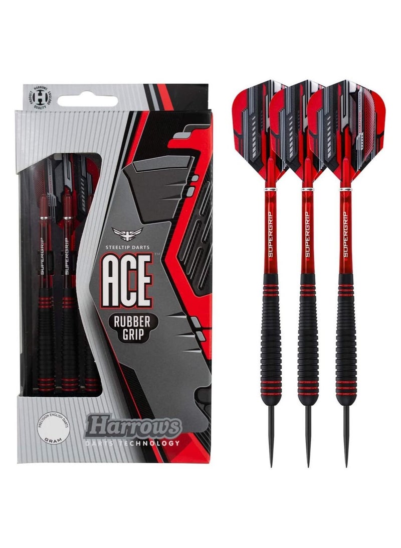 Harrows Ace Rubber Grip Darts 3 Pcs - Image 1