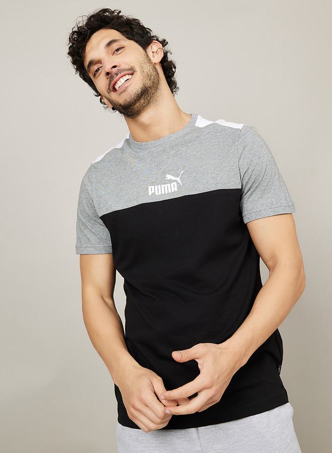 PUMA تي شيرت أساسي بتصميم ملون وقصة عادية - Image 1