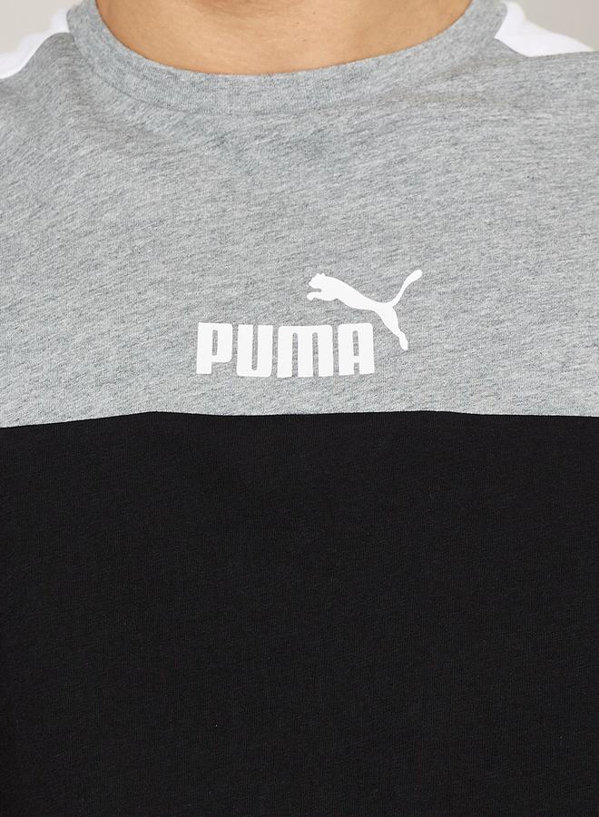 PUMA تي شيرت أساسي بتصميم ملون وقصة عادية - Image 2