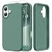 GONEZ Magnetic for iPhone 17 Case Compatible with MagSafe AntiScratch Microfiber Lining Screen Protector Silicone Camera Control Shockproof Slim Phone Cover 63 inch Midnight Green - Image 2