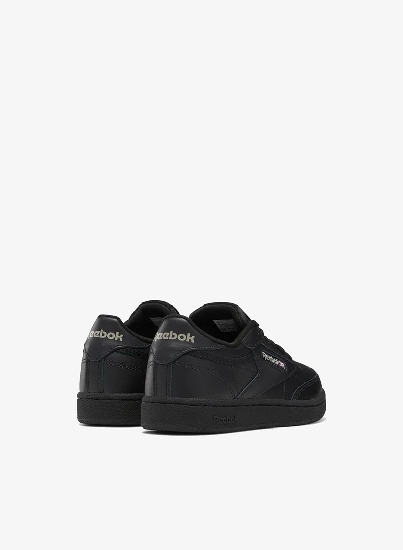 Reebok Black/Charcoal Reebok Club C Youth Unisex Shoes  | Best Price UAE