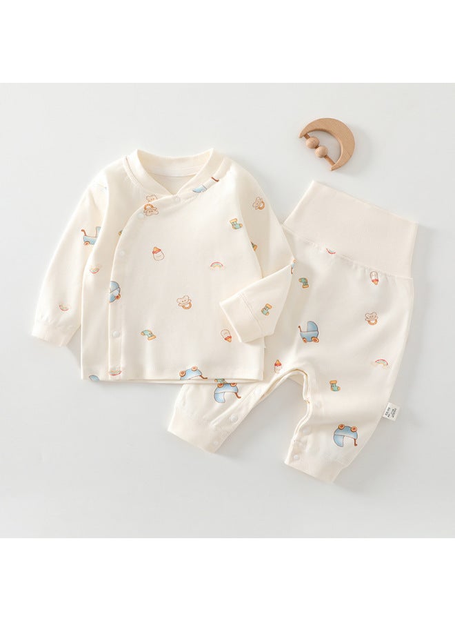 Baby Autum Clothing Set Split Autum Pants Type A Bottoming One-year-old Pajamas Newborn Male And Female Baby Clothes Pure Cotton Autum