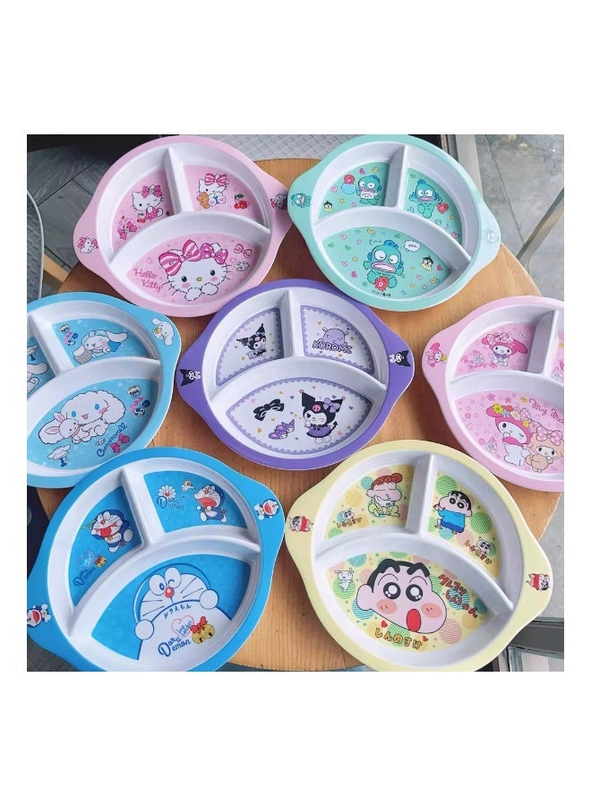 دورايمون طبق أطفال دورايمون مقسم – طبق عشاء كرتوني لطيف متعدد الأقسام وخالٍ من BPA - Image 2