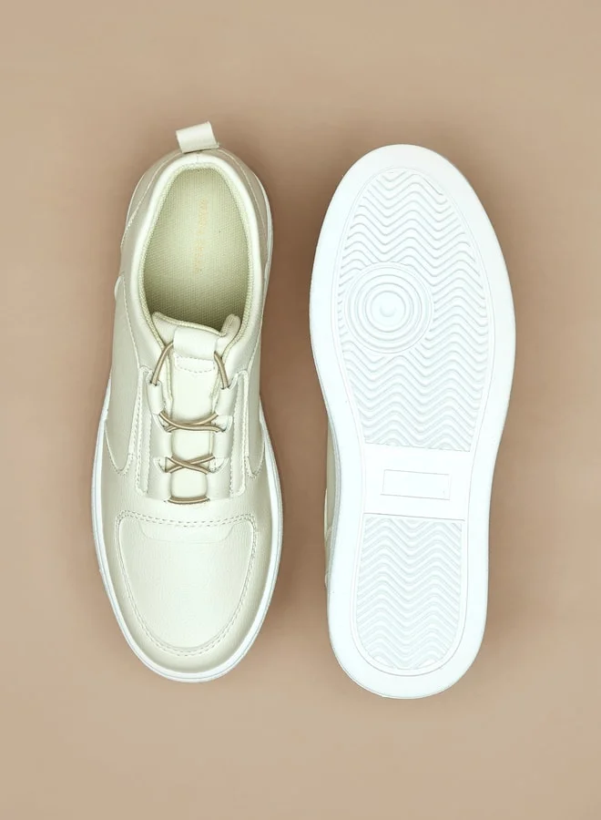 فلورا بيلا من شو إكسبرس Women's Textured Slip-On Low Ankle Casual Sneakers Shoes
