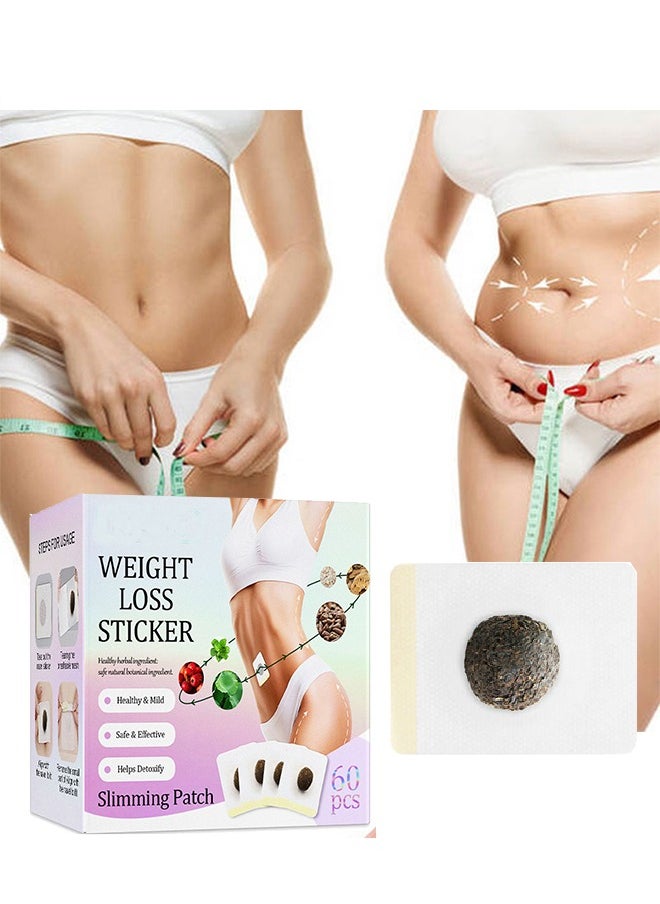 Jaysuing 30Pcs Weight Loss Sticker-Slim Patch Natural Herbal Essence Fat Burn Slim Body  Weight Slimming Patch, Safe and Effective, Help Detoxify Tone  - Image 1