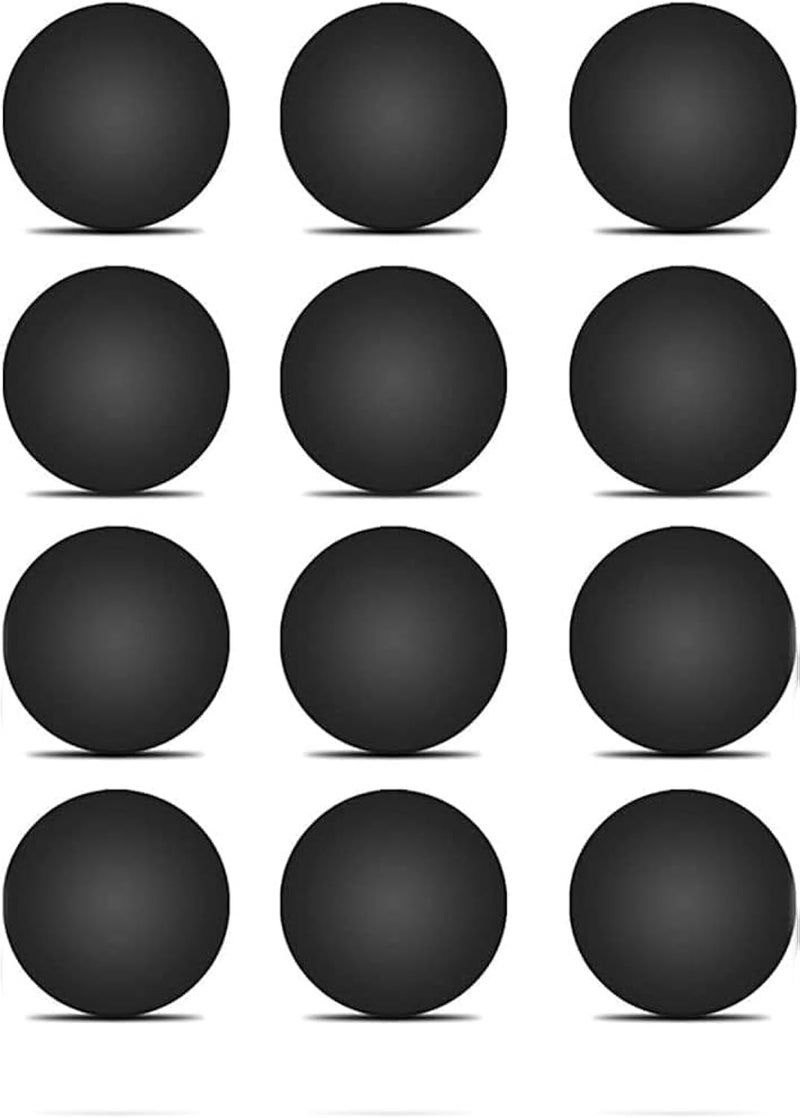 LeFix 12 x Rubber Silicone Feet Dot(Diameter:0.575inch/14.6mm) with Adhesive,Compatible with DELL,Asus,Lenovo,HP Laptop,Computer Case,Keyboard Riser,Appliance Feet,Multiple Purpose(Black) - Image 1