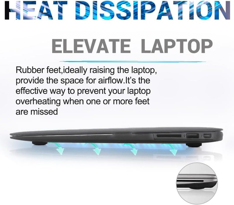 LeFix 12 x Rubber Silicone Feet Dot(Diameter:0.575inch/14.6mm) with Adhesive,Compatible with DELL,Asus,Lenovo,HP Laptop,Computer Case,Keyboard Riser,Appliance Feet,Multiple Purpose(Black) - Image 5