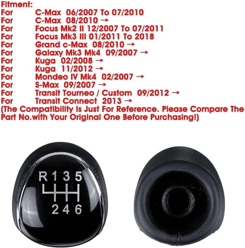 Yurefax 6 Speed Gear Shift Knob for Ford Vehicles - Image 5